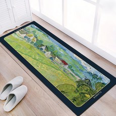 BonBon naturel 居家軟式珪藻土長踏墊, 油畫鄉間