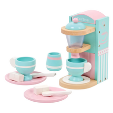 Mentari 蒂芬妮的咖啡時光 11種多樣化咖啡杯配件 無毒無害 輕質橡膠木 台灣零件 尺寸14x10x20cm, 1組