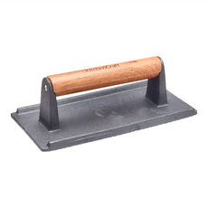 KitchenCraft 格紋鑄鐵壓肉板 烤肉用具, 1個, 230 x 120 x 80mm