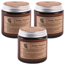 y818香氛蠟燭, 玫瑰檀香, 100g, 3件