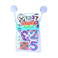 風車 FOOD超人 浴室貼貼樂 數字形狀 18入裝, 1組