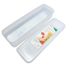 INOMATA 1856 保鮮盒1100ml三入組 冰箱收納 長方形 食品級材質 透明, 保鮮盒, 29 x 9.3 x 6cm, 3個, 1組