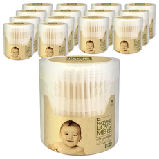 NATURE LOVE MERE 新生兒嬰幼兒護耳棉花棒, 100支, 3盒, 15盒