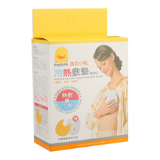 PiYOPiYO 黃色小鴨 冷熱敷墊 17 x 17.5 x 1.5cm 顏色隨機, 冷熱敷用袋1入 + 布套1入, 1組