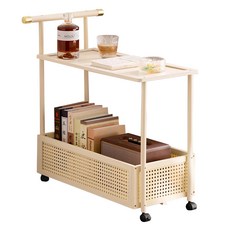 HAPPY LiFE 推車置物架 70cm 12241, 奶白色, 2層