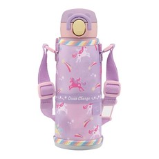 ZOJIRUSHI 象印 小熊鎖定扣童用不銹鋼保溫杯 SM-UA48-VZ, 夢幻獨角獸, 1個, 480ml