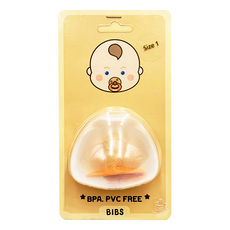 BIBS Colour系列橡膠安撫奶嘴, BPA PVC Free, Abricot, 0-6個月, 1組
