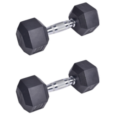 AD-ROCKET 六角包膠啞鈴 5kg 2個 - 家用健身重訓器材
