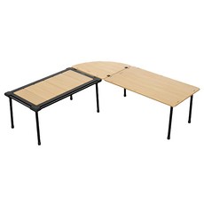 Naturehike 挪客 660桌腿 NK-IGT 模組化桌適用 NH22NK001 不鏽鋼 露營桌腿, 黑色, 1支