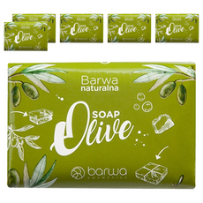 Barwa COSMETICS 綠橄欖滋養柔膚美肌皂，有效潔淨肌膚，不含動物成分, 100g, 6個