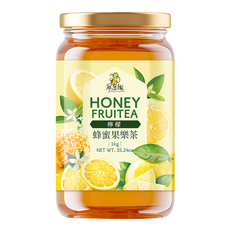 尋蜜趣 果樂茶 檸檬口味 1kg 酸甜清爽 天然蜂蜜調製 沖泡方便, 1入, 1罐