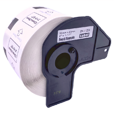 NEXTPAGE 台灣榮工 定型標籤帶 DK-1226 29mmx52mm 食品專用, 白底黑字, 29000mm