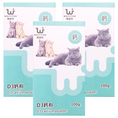 WEIYITER 維益特 D3鈣 貓用 100g, 強化骨骼/關節, 3盒, 1入