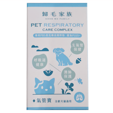GOOD MO FAMILY 歸毛家族 Good寶系列寵物保健品 氣管寶 膠囊, 全犬貓適用, 支氣管保健, 呼吸道健康, 呼吸器官/支氣管, 30顆, 1瓶