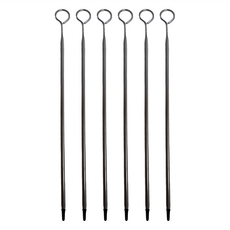 triangle 三角牌 帶環串燒針 6件組 德國不銹鋼, 30cm, 1盒