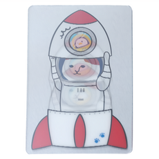 NEKONOBA 3D折射閃卡 日本製 86 x 54mm, 火箭捉米藏 NYASA, 1張