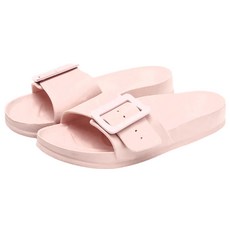 大排扣軟底防臭防滑耐磨拖鞋 EVA材質 粉色 38號