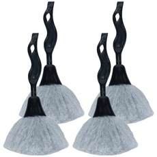 NEXCLEANS 舞水痕 抗菌優 RT-M0066 (4個) 3C清潔刷, 灰色 + 銀色