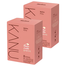 KANU 煉乳拿鐵咖啡 隨時隨地享受 順口不苦澀 隨身小包裝, 17.3g, 8條, 2盒