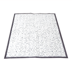 ahtty blanc 兒童棉質防滑睡墊 多種圖案可選, 150*100cm, 白底植物款, 1個