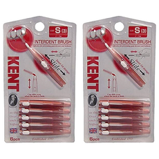 KENT. 齒間刷 可彎曲 伸縮收納, 1.2mm, 6支, 2組