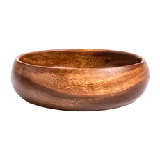 HOLA 和樂家居 艾禮思洋槐木深碗 25 x 25 x 8m, 圓型原色, 1個