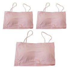 冰絲平口細肩帶胸墊背心 3件