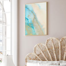 BOLUO GALLERY 菠蘿選畫所 融融IV 掛畫 APAD4678G, 金色