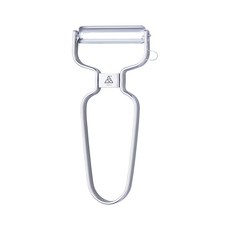 triangle 三角牌 不鏽鋼鋸齒刀片削皮器 50mm, 白色, 1個