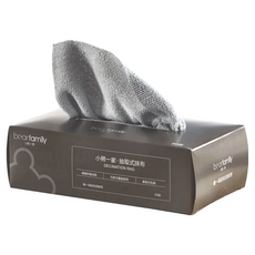 bearfamily 抽取式懶人抹布, 20x20cm, 超細纖維, 可重複使用, 20抽, 1盒