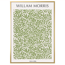 Boluo菠蘿選畫所 WilliamMorris 綠柳 掛畫, 59.4 x 42cm, 金色