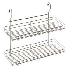 Dadaliving 懸掛式雙層廚房置物架 不鏽鋼, 360 x 330 x 150mm, 銀色, 1個