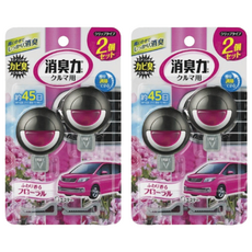 ST 雞仔牌 消臭力 車用夾式芳香劑-粉色花香 3.2ml, 2組