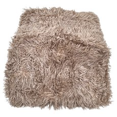 記憶海綿寵物窩 長毛絨 貓/狗通用, 卡其棕色, 1個