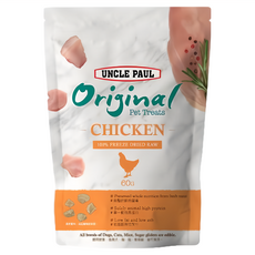 UNCLE PAUL 保羅叔叔 凍乾雞肉塊, 60g, 雞肉, 1包