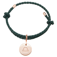 RADIANT STAR 璀璨之星 自訂 占星物語可換墜飾星座符號可調式真皮編織手環 VRS148-159 腕圍21.5cm