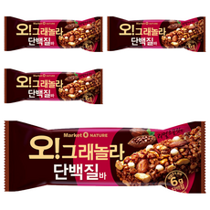 Market O Nature 格蘭諾拉燕麥蛋白棒 每條含6克蛋白質, 40g, 4包