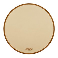 INTOPIC 廣鼎 防潑水圓形鼠墊 PD-JOR-02, 棕色, 1個