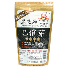 源順 已催芽黑芝麻粉 通過黃麴毒素檢驗 低普林好消化易吸收, 300g, 1包