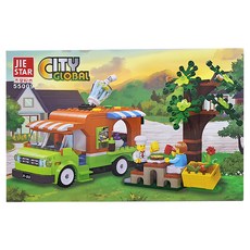 JIE STAR 杰星玩具 積木玩具 餐車 城市系列, JS55009, 1盒