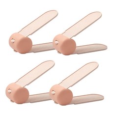 樂居家 小鞋櫃救星 雙層摺疊鞋架 PP材質, 粉色, 4個