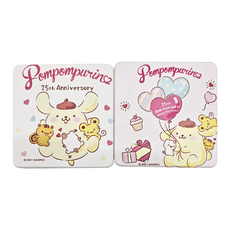 收納王妃 25周年布丁狗珪藻土杯墊 方型, 愛心氣球, 2個