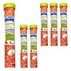 elkos 愛可舒 發泡錠 西柚風味 綜合維他命 + 鎂 Set 17顆, 6支, 102g