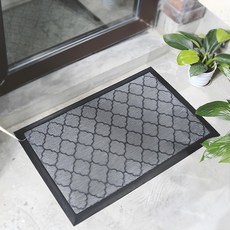 AFAMIC 艾法 3D雕花刮泥吸水玄關腳踏墊, 素色 03, 1個