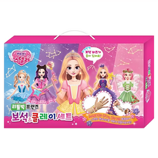 ROI VISUAL 寶石串珠遊戲組 含魔塑黏土和神奇果凍膠, 史黛拉公主 多色, 1盒