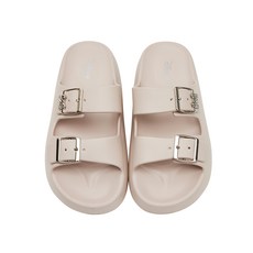 迪士尼 奇奇蒂蒂厚底防水鬆鬆拖鞋 A22170C, 奶茶, 19, 1雙