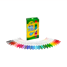 Crayola 繪兒樂 可水洗細桿彩色筆 3歲以上, 50色, 1盒