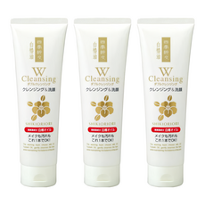 KUMANO 熊野油脂 白椿油高保濕卸妝洗面乳, 190g, 3條