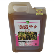 彩花蜜 荔枝蜂蜜 台灣產, 3kg, 1桶