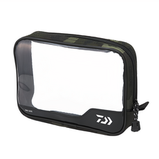 DAIWA 大和 CLEAR POUCH 迷彩邊透明收納包, 迷彩 + 透明色